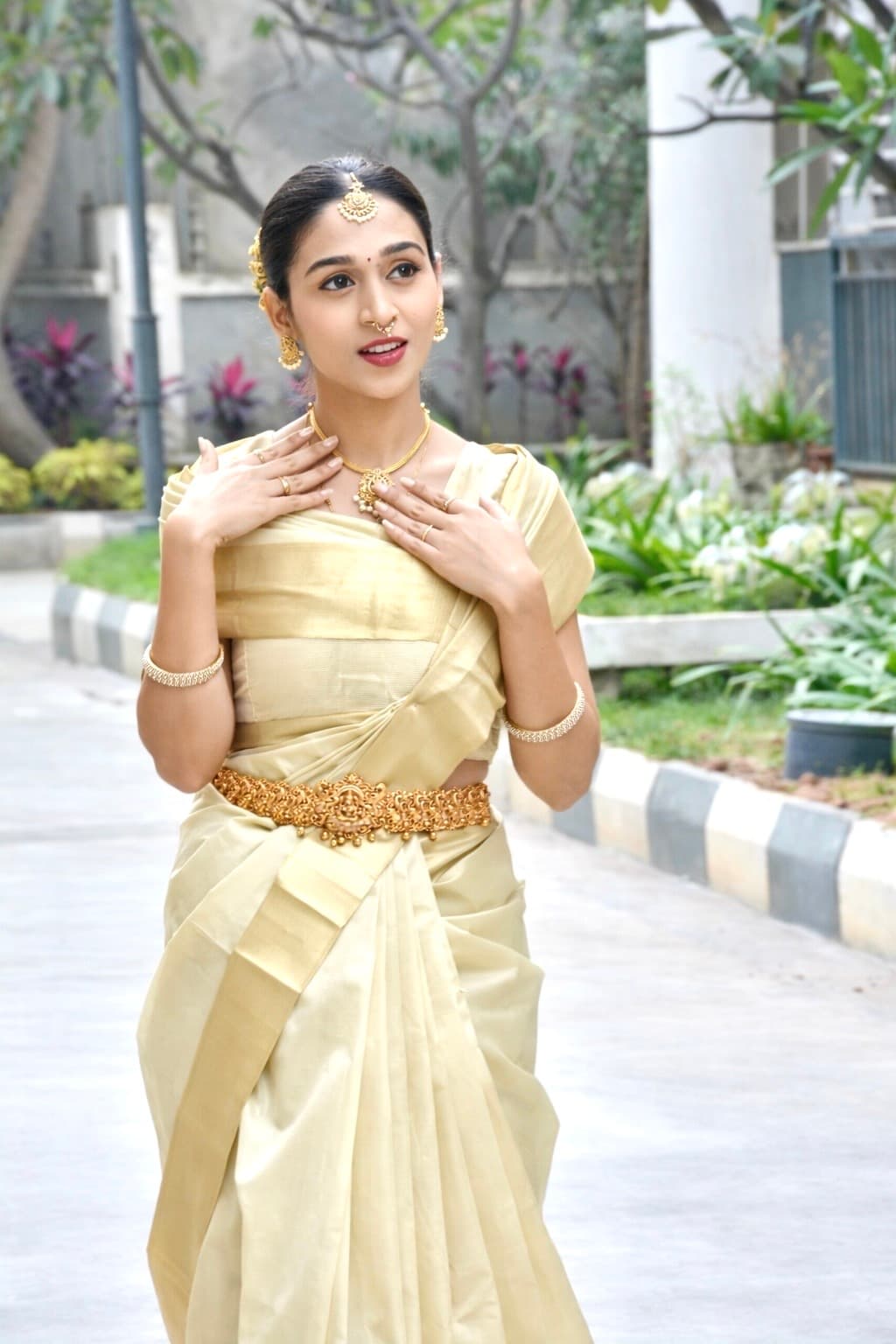 South Indian bridal glam ✨ #bridalmakeup #southindianbride